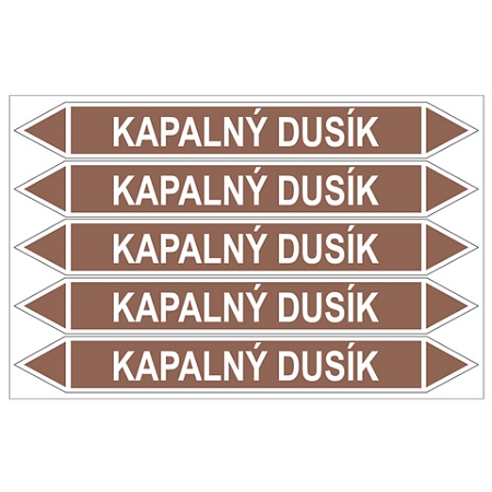 Značení potrubí, kapalný dusík